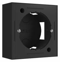 Короб накладной для розетки Werkel черный W8000008 фото