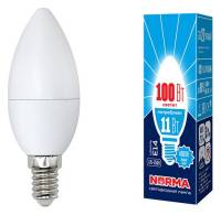 Лампа светодиодная Volpe  E14 11Вт 4000K LED-C37-11W/NW/E14/FR/NR картон фото