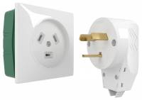 Розетка силовая для электроплиты с вилкой Werkel белый W1189201 фото