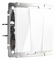 Клавиши для выключателя трехклавишного Werkel белый W1130001 фото