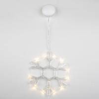 Снежинка световая Uniel Снежинка ULD-H1819-012/STA/3AAA WARM WHITE IP20 SNOWFLAKE фото
