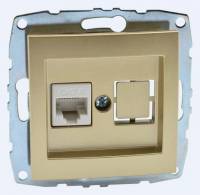 Розетка Ethernet RJ-45 без рамки Mono Electric Despina / Larissa 500-002205-125 фото