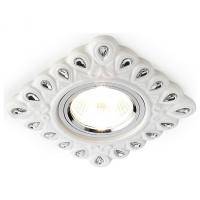 Встраиваемый светильник Ambrella D5550 D5550 W/CL белый прозрачный керамика фото