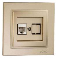 Розетка Ethernet RJ-45 Mono Electric Despina 102-222205-125 фото