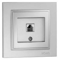 Розетка телефонная RJ-11 Mono Electric Despina 102-212105-124 фото