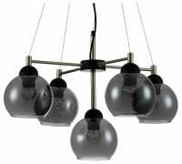Подвесная люстра Indigo Grappoli 11029/5P Black фото