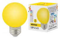 Лампа светодиодная Volpe  E27 3Вт K LED-G60-3W/YELLOW/E27/FR/С фото