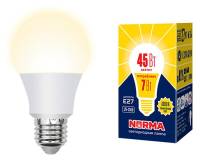 Лампа светодиодная Volpe  E27 7Вт 3000K LED-A60-7W/3000K/E27/FR/NR картон фото