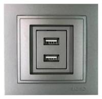 Розетка USB Mono Electric Despina 102-242405-178 фото