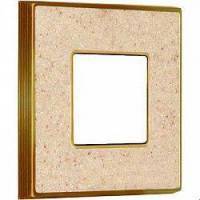 фото рамка одинарная fede vintage corinto цвет:		мрамор-светлое золото