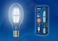 Лампа светодиодная Uniel  E40 30Вт 4000K LED-ED90-30W/NW/E40/CL GLP05TR фото