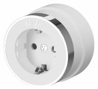 Розетка с заземлением Werkel Vintage белый, хром W5871050 фото