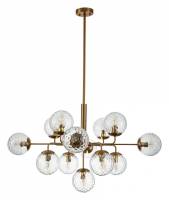Люстра на штанге Indigo Cocoon 11008/13P Brass фото