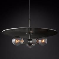 Подвесной светильник Imperiumloft Rh Utilitaire Disk Triple Pendant 40.2340 фото