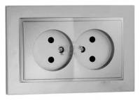 Розетка двойная Mono Electric Despina 102-212105-121 фото