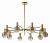 Люстра на штанге Indigo Collana 13015/10R Gold фото