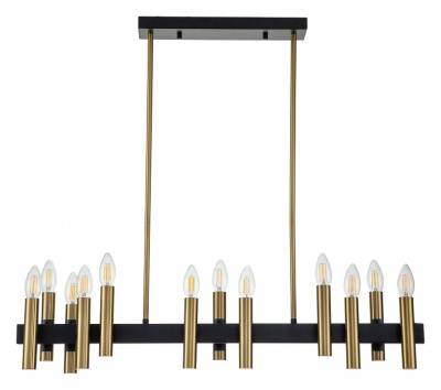 Люстра на штанге Indigo Cero 13009/12PL Black фото