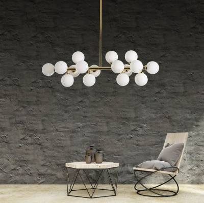 Люстра на штанге LUMINA DECO Marsiada LDP 6033-16 GD фото