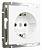Розетка с заземлением и шторками, без рамки Werkel Белые матовые W1171161 фото