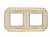 фото рамка 2-поста fede toscana firenze цвет:	светлое золото-белая патина