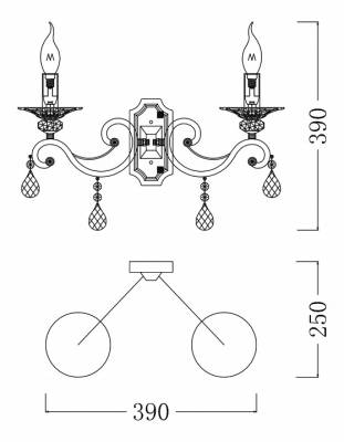 Бра Maytoni Grace ARM247-02-G фото