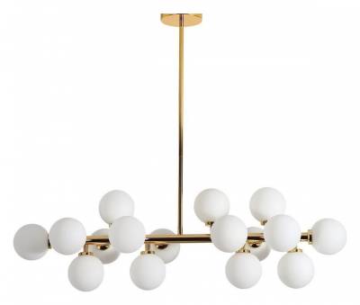 Люстра на штанге LUMINA DECO Marsiada LDP 6033-16 GD фото