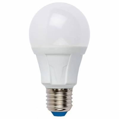 LED-A60 10W/NW/E27/FR PLP01WH Лампа светодиодная. Форма «А», матовая. Серия Яркая. Белый свет (4000K). Картон. ТМ Uniel