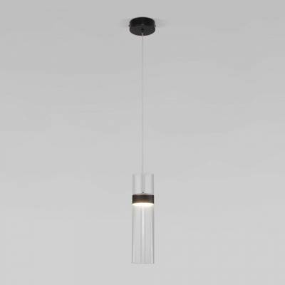 Подвесной светильник Eurosvet Lumen 50244/1 LED черный/прозрачный фото