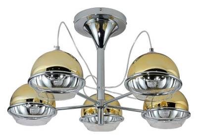 Люстра на штанге LUMINA DECO Veroni LDC 1029-5 GD фото