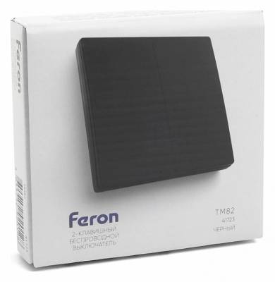 Выключатель беспроводной двухклавишный Feron Tm 82 41723 фото