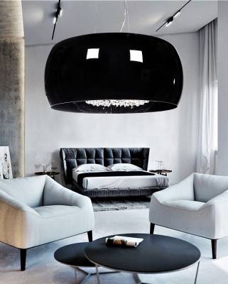 Подвесной светильник LUMINA DECO Disposa LDP 7018-500 BK фото