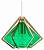 Подвесной светильник Indigo Vista 11012/1P Green фото