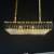 Подвесной светильник Imperiumloft Empire Black Rectangular Chandelier Crystal 40.2893 фото