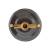 выключатель поворотный двухклавишный, цвет grigio (серый), ручка бронза