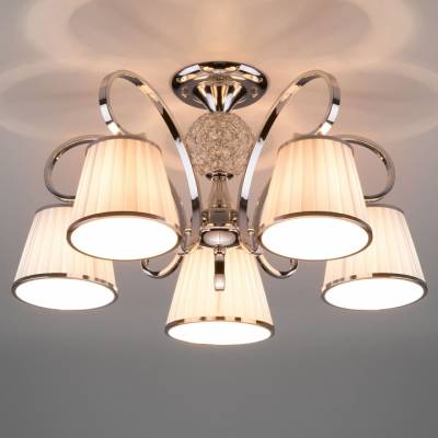 Потолочная люстра Eurosvet Tessa 60088/5 хром фото