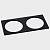 Рамка на 2 светильника Italline IT02-QRS2 IT02-QRS2 black фото