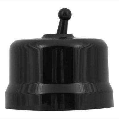 пластиковый выключатель 1-кл. проходной, пластик, (тумблерный), черный, в1-231-23, bironi