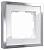 Рамка на 1 пост Werkel Baguette белый/серебро W0012850 фото