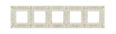 фото рамка 5-постов fede granada цвет:	белый декапо