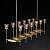 Люстра на штанге Imperiumloft Rh Torche De Verre Linear Chandelier 12 40.1548 фото