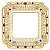 фото рамка одинарная fede toscana firenze цвет: 		светлое золото-белая патина/palace