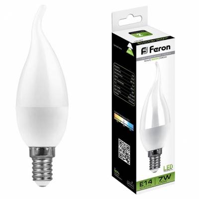 Лампа светодиодная Feron LB-97 E14 7Вт 4000K 25761 фото