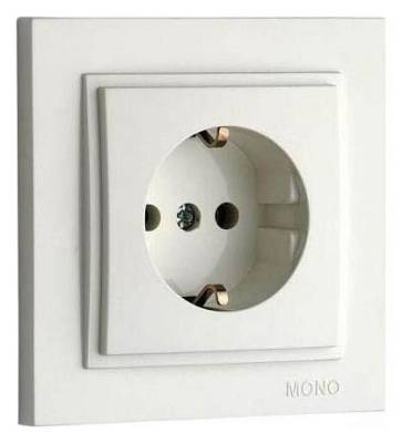 Розетка с заземлением Mono Electric Despina 102-010021-117 фото