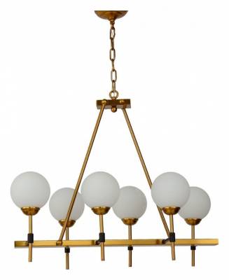 Подвесная люстра LUMINA DECO Aldono LDP 7004-6 MD+BK фото
