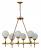 Подвесная люстра LUMINA DECO Aldono LDP 7004-6 MD+BK фото