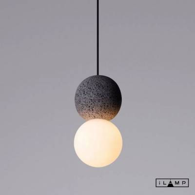 Подвесной светильник iLamp Foxtrot 10694P/1-D100 BK-WH фото