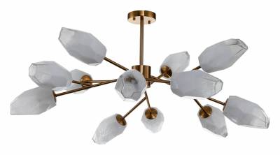 Люстра на штанге Indigo Boccio 13003/12C Brass фото