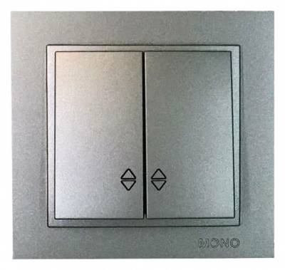 Выключатель проходной двухклавишный Mono Electric Despina 102-242423-111 фото