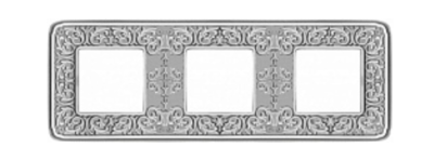 фото рамка 3-поста fede emporio цвет: хром