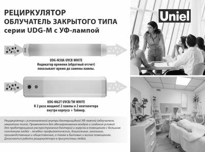 Бактерицидный светильник Uniel UDG-M UL-00007717 фото